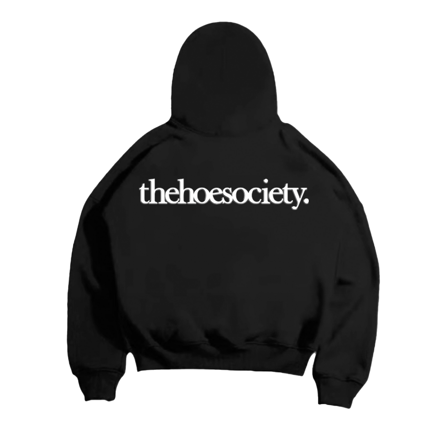 "Communitee" hoodie on black